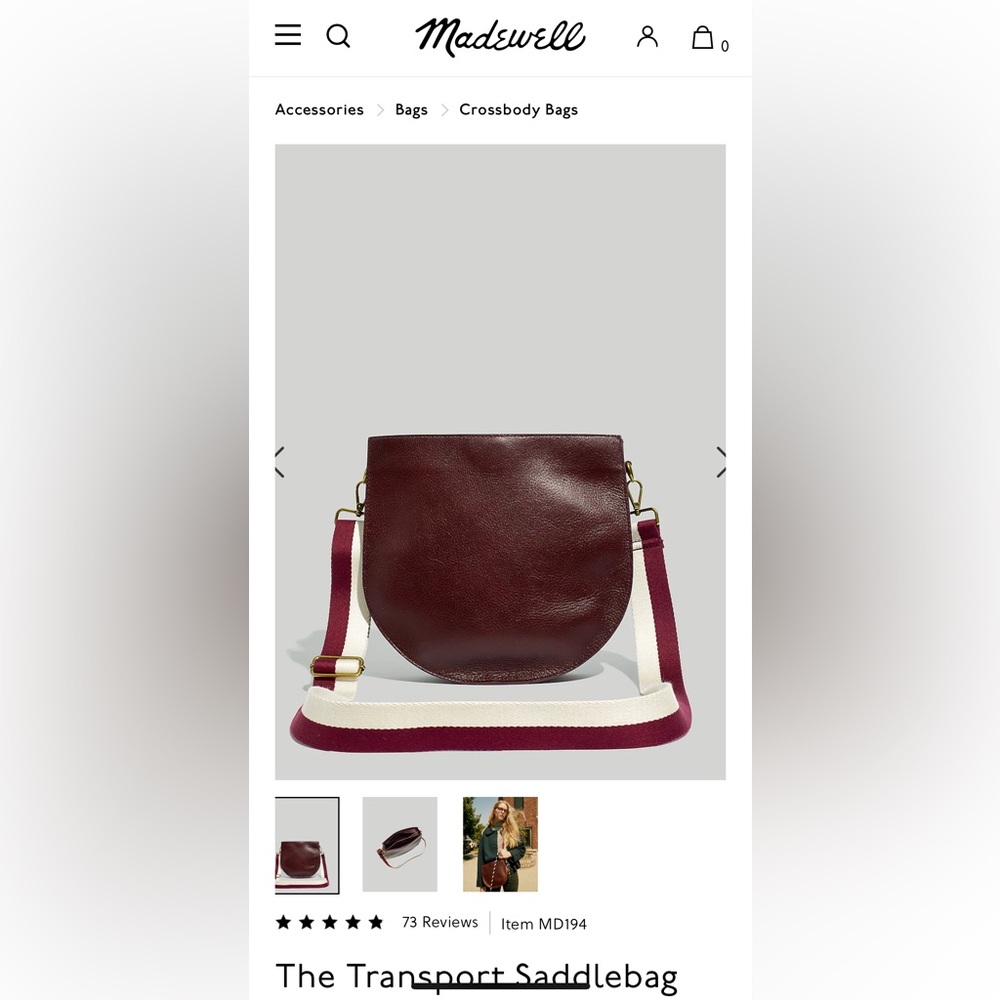 Madewell Transport Saddlebag